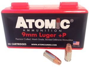 ATOMIC 9MM LUGER +P 124GR JHP - 50RD 10BX/CS