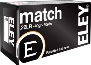 ELEY MATCH 22LR 40GR EPS - 50RD 100BX/CS