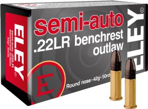 ELEY OUTLAW SEMIAUTO BENCHREST - 22LR 42GR 50RD 100BX/CS