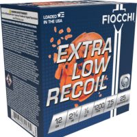 FIOCCHI LOW RECOIL 12GA 2.75" - 7/8OZ #7.5 1200FPS 250RD CASE