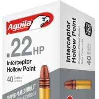 AGUILA INTERCEPTOR 22LR 40GR - LEAD-HP 1000RD CASE LOT