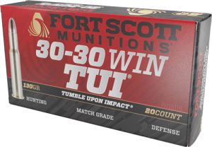FORT SCOTT 30-30 WIN 130GR TUI - SOLID COPPER 20RD 10BX/CS