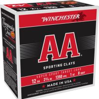 WINCHESTER AA 12GA 2.75" 1OZ - #8 1350FPS 250RD CASE LOT