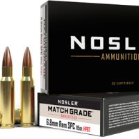NOSLER MATCH GRADE 6.8 SPC - 168GR CC HPBT 20RD 10BX/CS