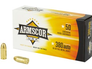 ARMSCOR 380ACP 95GR FMJ 50/1000