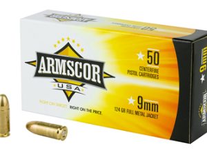 ARMSCOR 9MM 124GR FMJ 50/1000