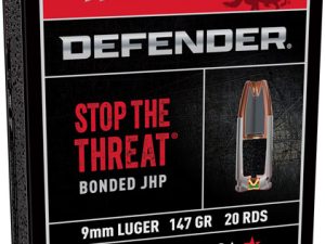 WINCHESTER SUPREME 9MM LUGER - 147GR PDX1 DEF 20RD 10BX/CS