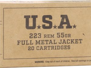 WINCHESTER USA 223 REM - 55GR FMJ 20RD 50BX/CS