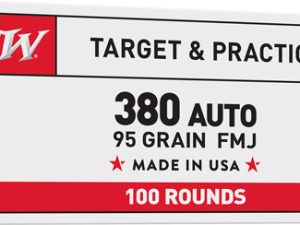 WINCHESTER USA 380 ACP 95GR - FMJ-RN 100RD VALUE PACK 5BX/CS
