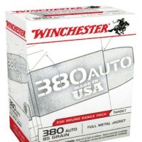 WINCHESTER USA 380 ACP 95GR - FMJ-RN 200RD 5BX/CS