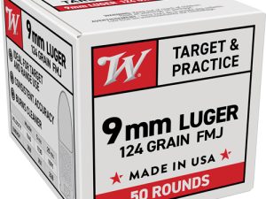 WINCHESTER USA 9MM LUGER - 124GR FMJ 50RD 20BX/CS