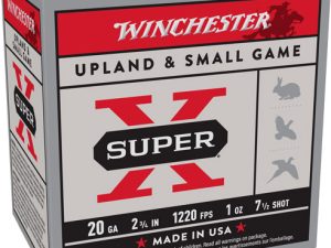 WINCHESTER SUPER-X 20GA 2.75" - 1OZ #7.5 1220FPS 25RD 10BX/CS