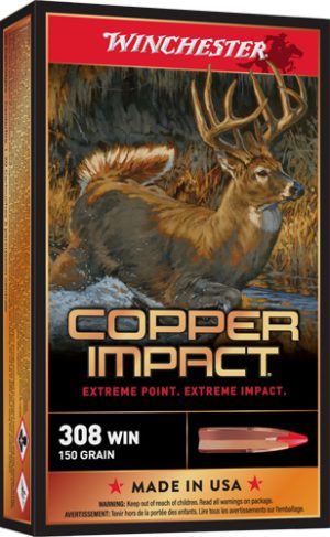 WINCHESTER COPPER IMPACT 308 - WIN 150GR 20RD 10BX/CS