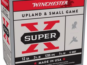 WINCHESTER SUPER-X 12GA 2.75" - 1-1/8OZ #4 1255FPS 250RD CASE