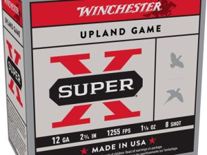 WINCHESTER SUPER-X 12GA 2.75" - 1255FPS 1-1/8OZ #8 250RD CASE