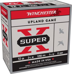 WINCHESTER SUPER-X 12GA 2.75" - 1255FPS 1-1/8OZ #8 250RD CASE