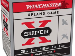 WINCHESTER SUPER-X 20GA 2.75" - 1OZ #8 1165FPS 250RD CASE LOT