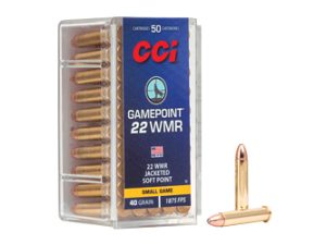 CCI 22WMR 40GR GAMEPOINT 50/2000