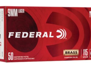 FED CHAMP 9MM 115GR FMJ BRS 50/1000