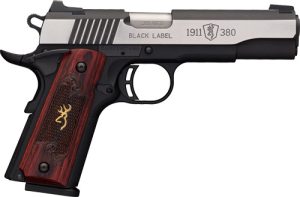 BROWNING 1911-380 BLACK LABEL - MEDALLION PRO 4.25" NT ST WOOD