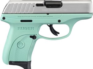 RUGER EC9s 9MM LUGER AS 7-SHOT - SILVER SLIDE TURQUOISE FRAME
