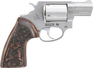 TAURUS 605 357MAG 2" FS - 5-SHOT STAINLESS WALNUT GRIP