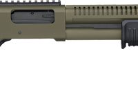 MOSSBERG 590R TACTICAL 12GA - 18.5" 6RD ADJ STK OD GREEN