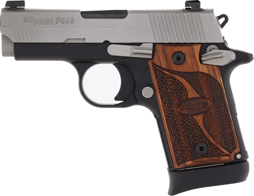 SIG P938 9MM 3" SAO XRAY3 - 6/7RD TWO-TONE/WALNUT