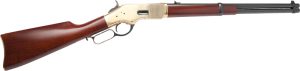 CIMARRON 1866 YELLOWBOY 22LR - 19" BRASS/BLUED WALNUT