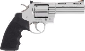 COLT GRIZZLY 357MAG 4.25" 6RD - POLISHED STAINLESS HOGUE GRIPS
