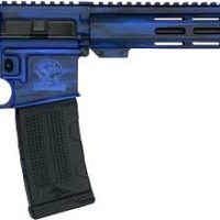 GLFA AR15 BATTLEWORN 223 WYLDE - 16" NIT BBL ROYAL BLUE