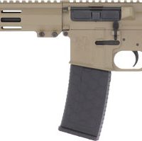 GLFA AR15 LEFT HAND RIFLE 223 - WYLDE 16" NIT BBL FDE
