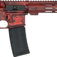 GLFA AR15 BATTLEWORN 223 WYLDE - 16" S/S BBL LIPSTICK RED
