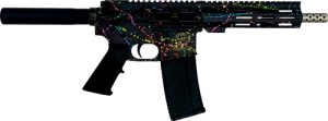 GLFA AR15 PISTOL 223 WYLDE - 7.5" S/S BBL SPLATTER BLACK