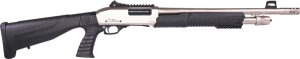 IVER JOHNSON PUMP 12GA 3" 18" - NICKEL QD PISTOL GRIP STOCK