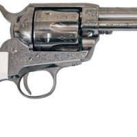 CIMARRON FRONTIER 357MAG PW FS - 4.75" ENGRAVED NICKEL/IVORY