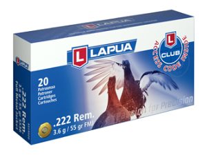 LAPUA 222 REM 55GR FMJ 20/600