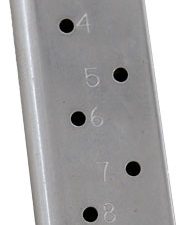 METALFORM MAGAZINE 1911 GOVT. - 45ACP 8RD S/S REMOVABLE BASE