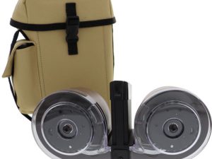 IVER JOHNSON MAGAZINE AR15 - 223 100RD DRUM BLK/TAN POLY