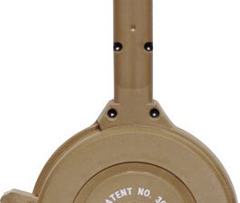 IVER JOHNSON MAGAZINE POLYMER - FITS GLOCK 9MM 50RD DRUM TAN