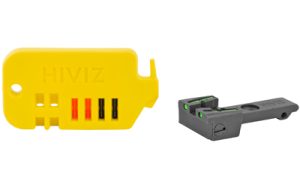 HIVIZ ADJ REAR SIGHT RUG RVLVR GR/RD