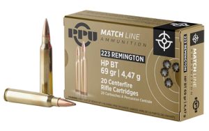 PPU .223 REM MATCH 69GR HPBT 20/1000