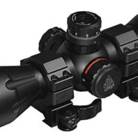 UTG CROSSBOW SCOPE 4X32 1" PRO - 5-STEP RGB RETICLE QD RINGS
