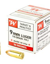 WIN USA 9MM LUGER 115GR FMJ 50/1000