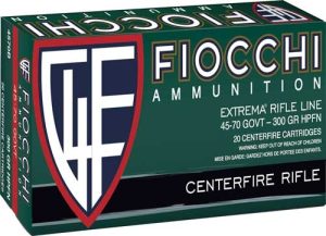 FIOCCHI 45-70 GOV 300GR HP-FN - 20RD 10BX/CS