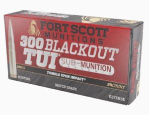 Fort Scott Munitions 300 Blackout Subsonic Rifle Ammo - 190gr | 20rd Box