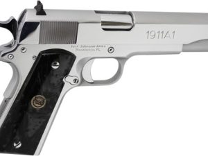 IVER JOHNSON 1911A1 38 SUPER - 5" FS 9RD CHROME BLACK PEARL