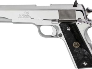 IVER JOHNSON 1911A1 45ACP 5" - FS 8RD CHROME BLK PEARL GRIPS