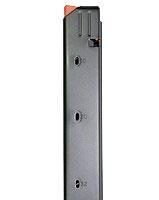 ASC AR Family Rifle Magazine Orange Follower Black Stainless Steel 9mm Luger 20/rd