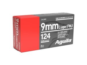 Aguila Handgun Ammunition 9mm Luger 124 gr FMJ 1115 fps 50/ct